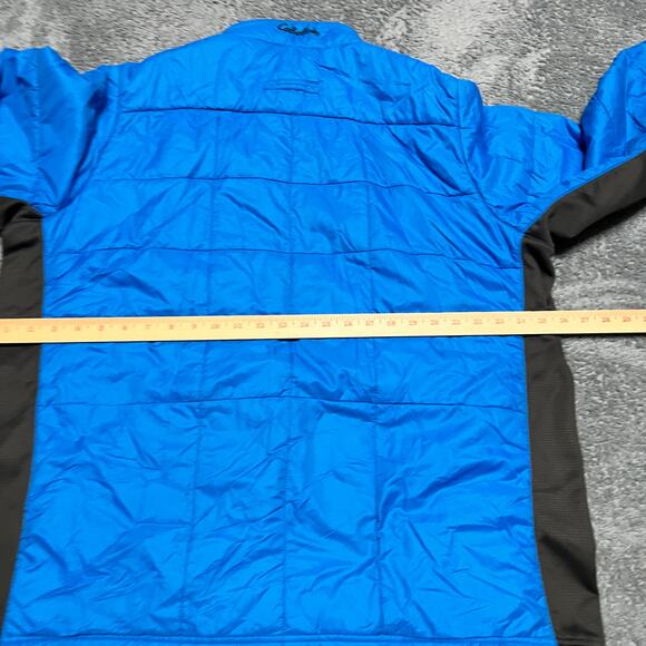 Cabelas Puffer Jacket Mens XL Tall Blue Primaloft Quilted Coat ** - Picture 5 of 9